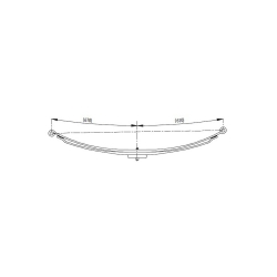 Parabolic front complete Leaf Spring