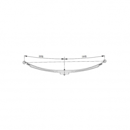 Parabolic front complete Leaf Spring