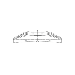 Parabolic rear complete Leaf Spring