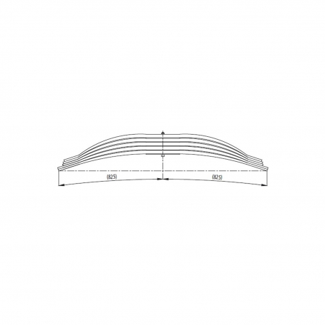 Parabolic rear complete Leaf Spring