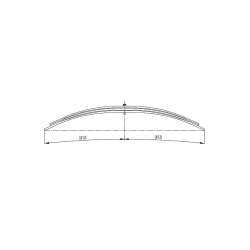 Parabolic rear complete Leaf Spring