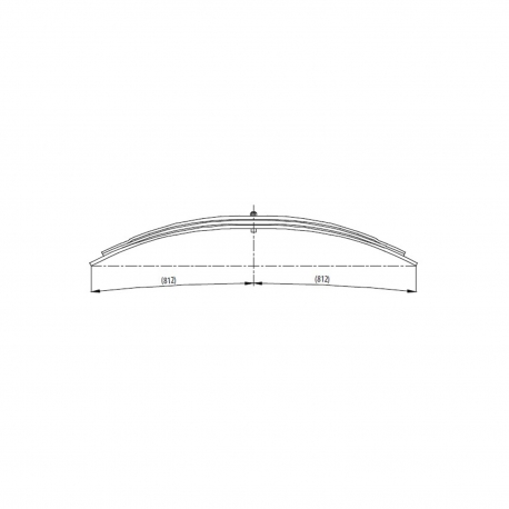 Parabolic rear complete Leaf Spring