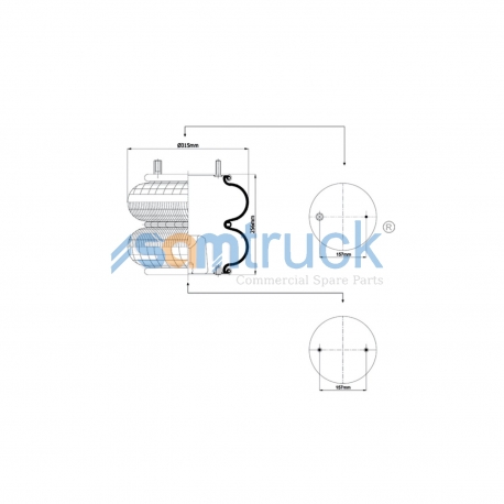 AX 2K-315 SAMTRUCK; FORD CARGO 3230 2 KATLI KÖRÜK