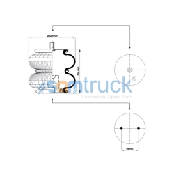 AX 2K-215 SAMTRUCK; FORD CARGO 3230 2 KATLI KÖRÜK