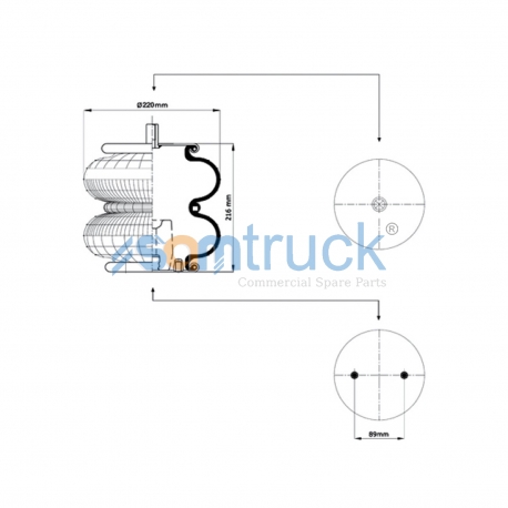 AX 2K-215 SAMTRUCK; FORD CARGO 3230 2 KATLI KÖRÜK