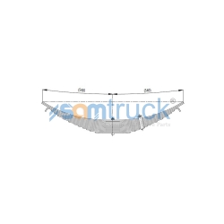 Axle complete Leaf Spring