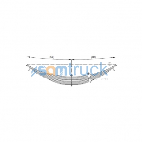 Axle complete Leaf Spring