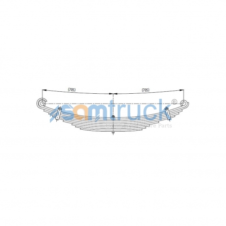 Front complete Leaf Spring