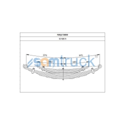 Rear complete Leaf Spring