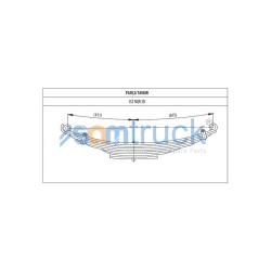 Axle complete Leaf Spring