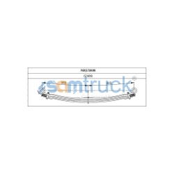 Parabolic rear complete Leaf Spring