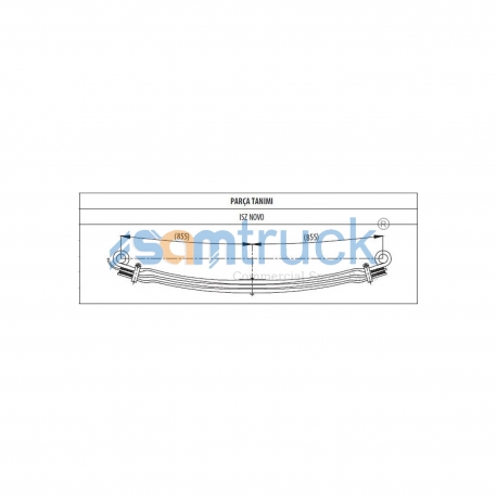 Parabolic rear complete Leaf Spring