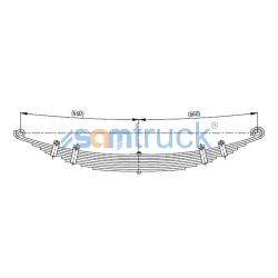 Rear 1st layer Leaf Spring