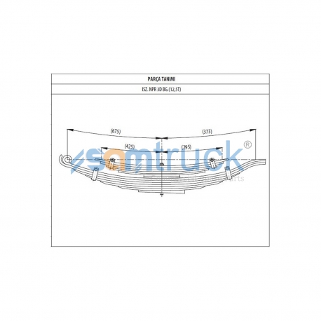 Rear complete Leaf Spring