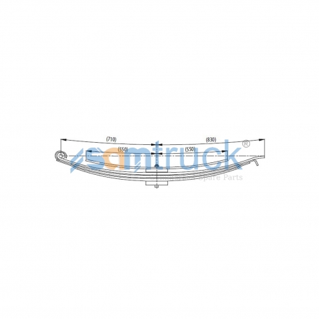 Parabolic assistant complete Leaf Spring