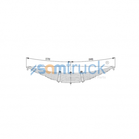 Axle complete Leaf Spring