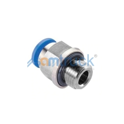M12x1.5 - 12 MM PNÖMATIK NIPEL - DÜZ - REKOR