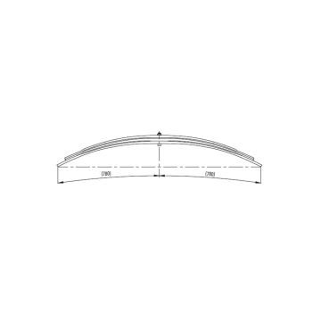 Mercedes Axor Parabolic rear complete Leaf Spring