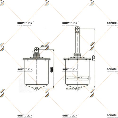 250 LİK 32 CM SAÇ PİSTON - İÇTEN KAPAKLI - 48192012