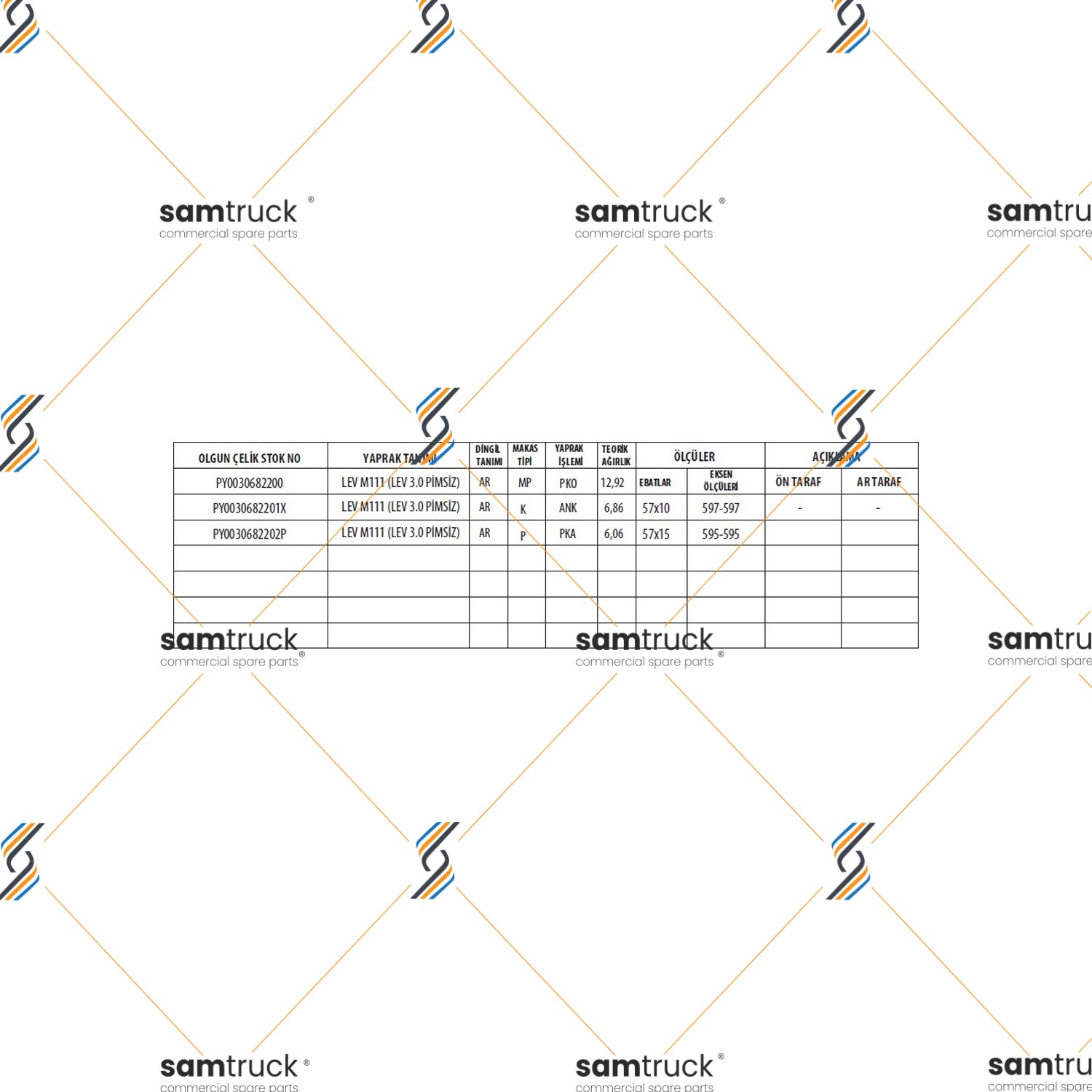 BMC LEVEND 3.0 M111 PARABOLİK - PIMSIZ - ARKA KOMPLE MAKAS