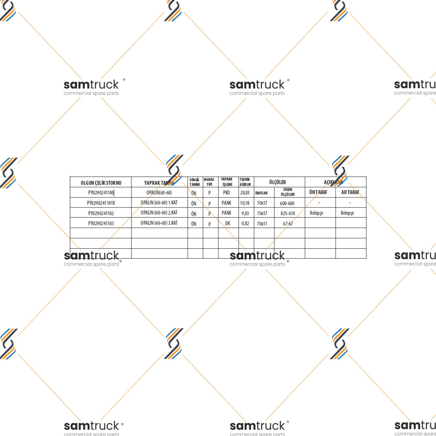 MITSUBISHI POWERBUS PARABOLİK ÖN KOMPLE MAKAS