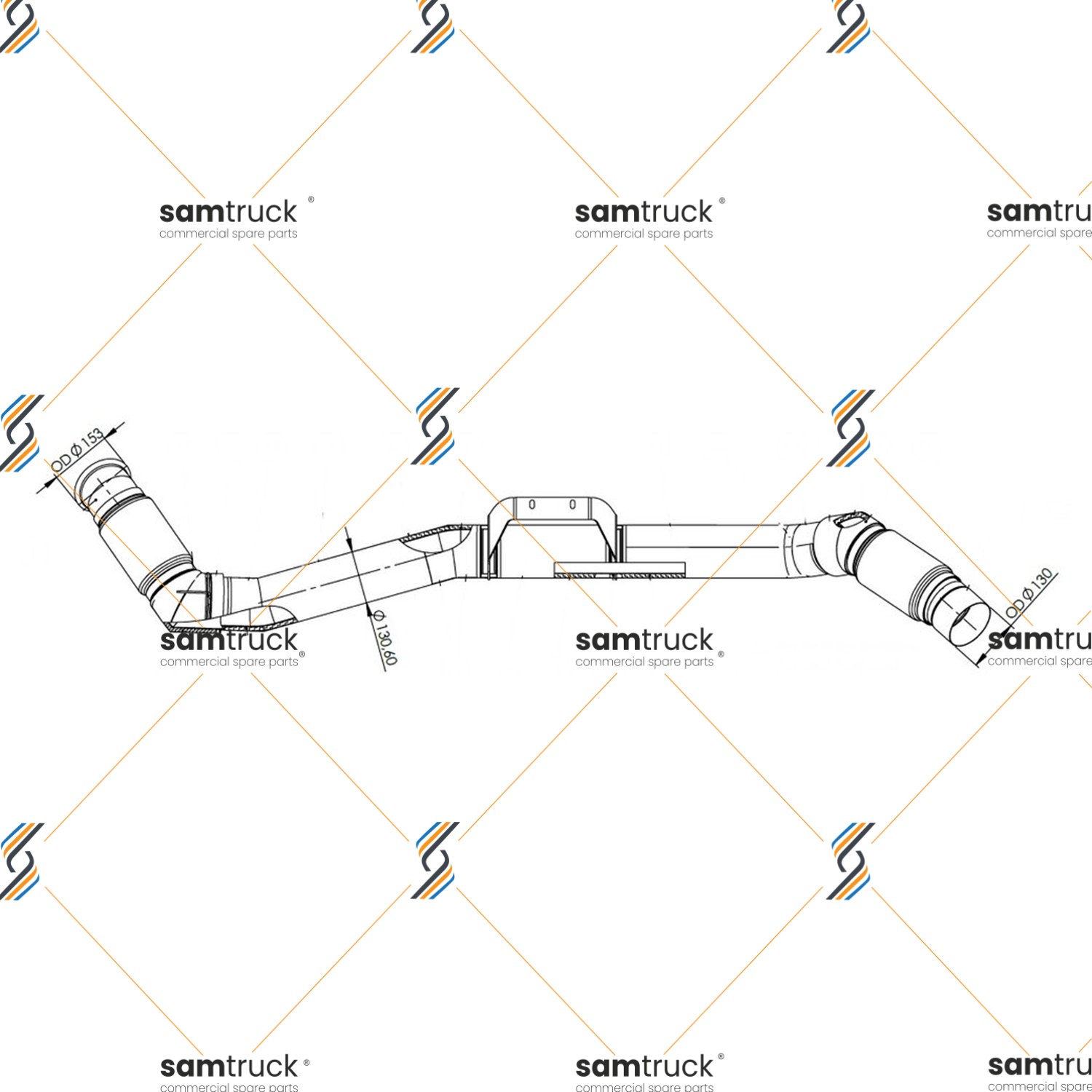MERCEDES AROCS KÖRÜKLÜ EGZOZ BORUSU